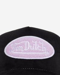 Von Dutch Trucker Cap Black Pink Chenille