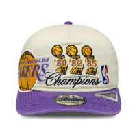 New Era 9Fifty LA Lakers Champions Cream Purple