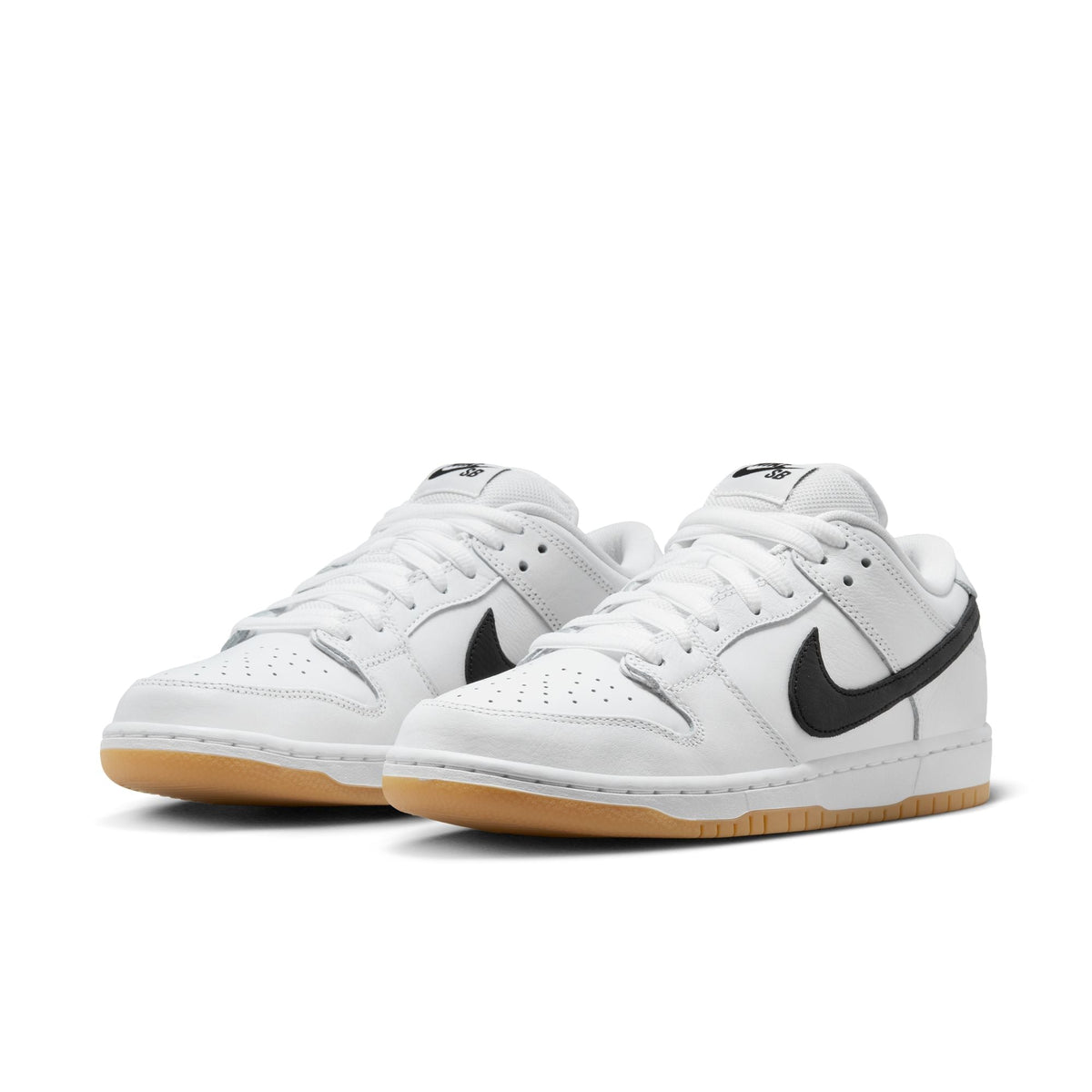 Nike SB Dunk Low Pro "White/Black-White-Gum Light Brown"