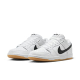 Nike SB Dunk Low Pro "White/Black-White-Gum Light Brown"