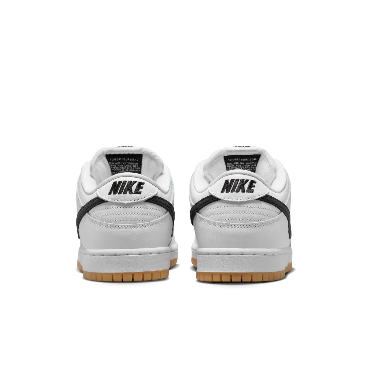 Nike SB Dunk Low Pro "White/Black-White-Gum Light Brown"