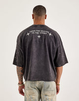 From The Heaven To The Street Tee Washed Black