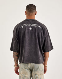 From The Heaven To The Street Tee Washed Black
