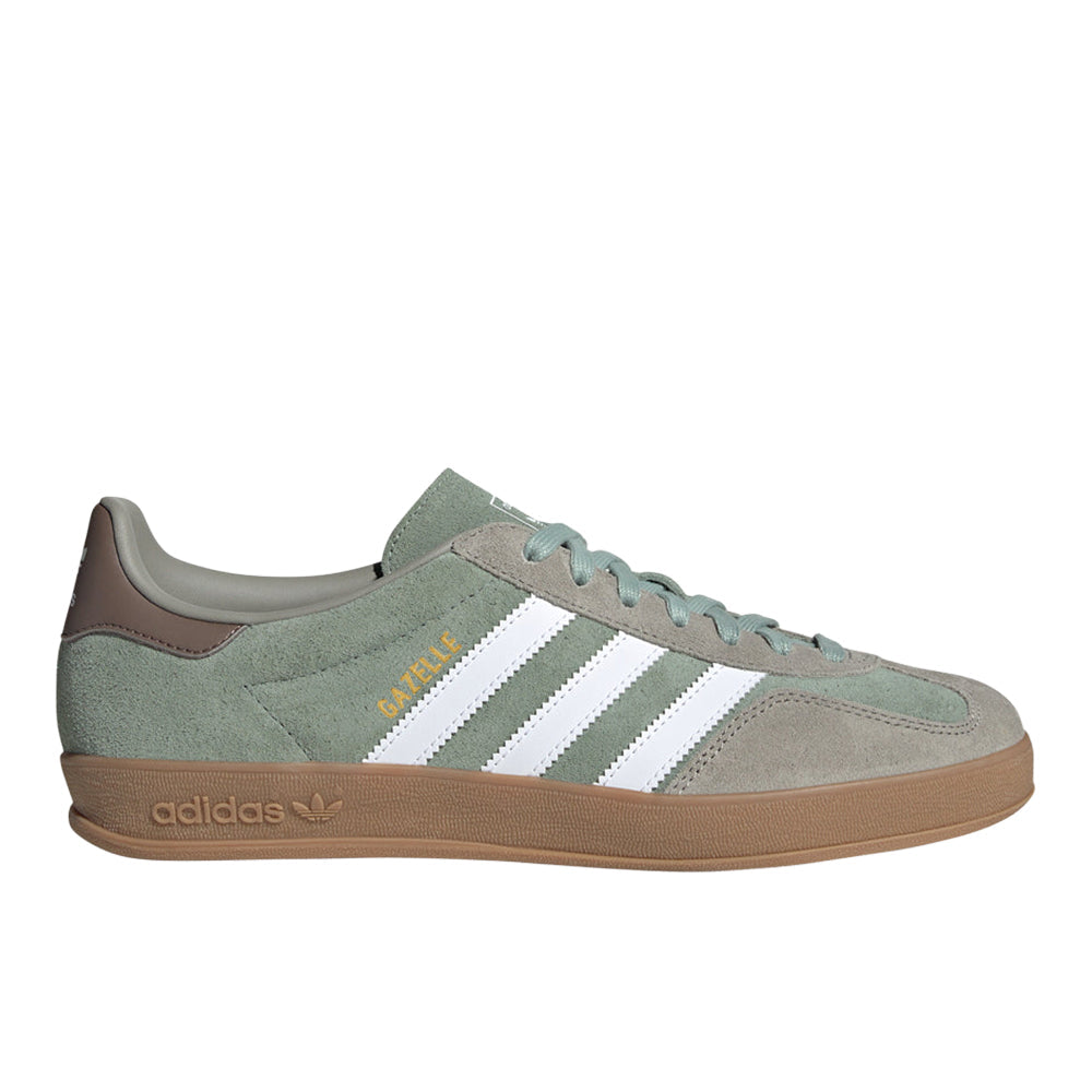 Adidas Gazelle Indoor Silver Pebble Linen Green