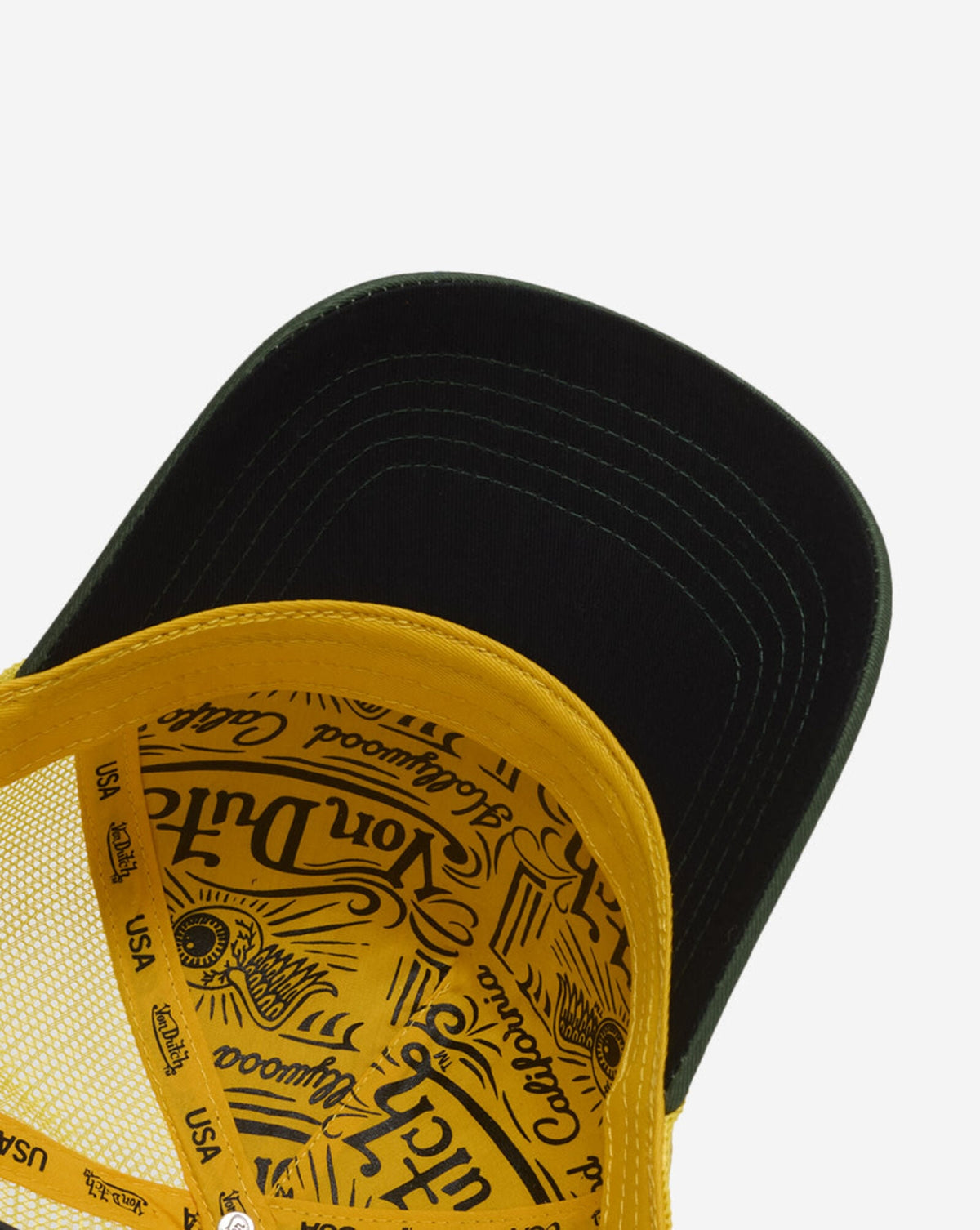 Von Dutch Trucker Cap Green Yellow