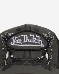 Von Dutch Trucker Cap Flying Eye Olive Black