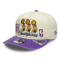 New Era 9Fifty LA Lakers Champions Cream Purple