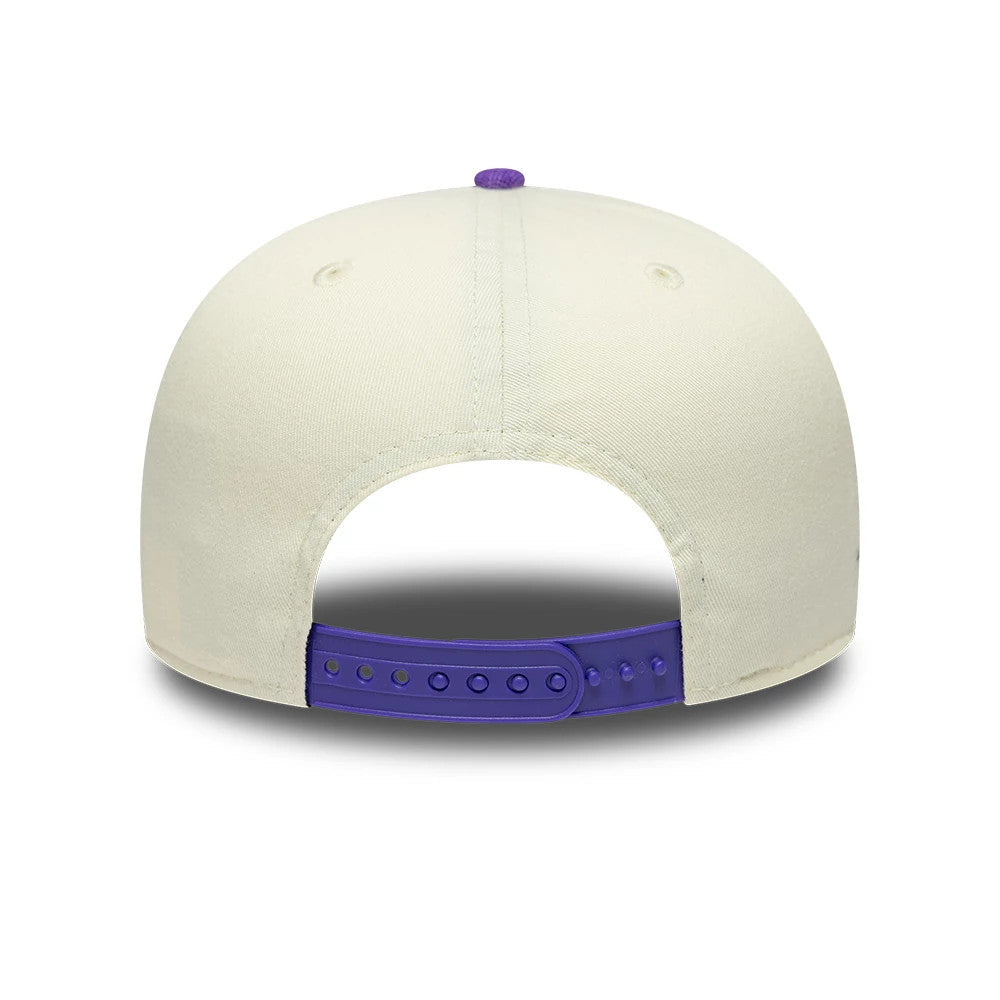 New Era 9Fifty LA Lakers Champions Cream Purple