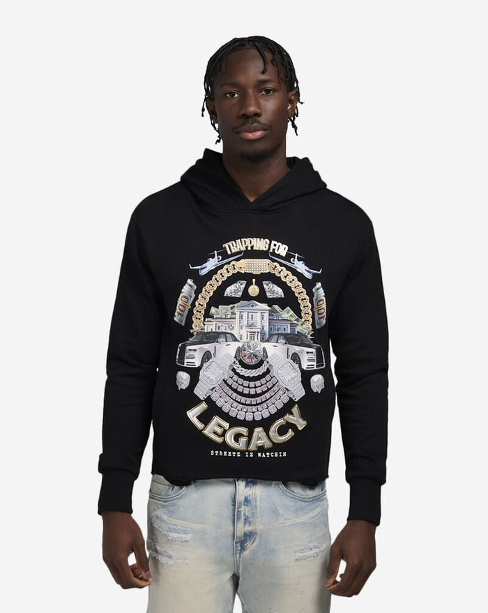 Streetz Iz Watchin Trapping For Legacy Hoodie Black