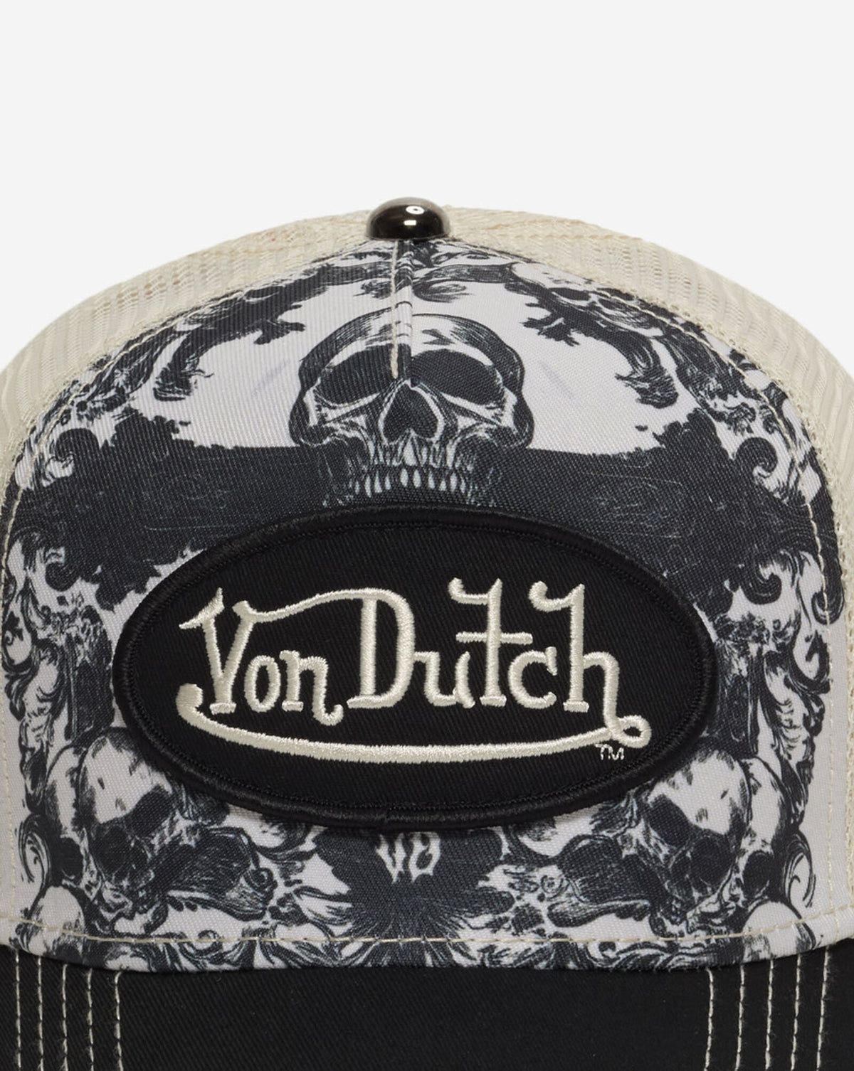 Von Dutch Trucker Cap Black White Baroque