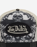 Von Dutch Trucker Cap Black White Baroque
