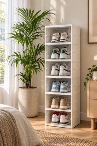 Rack Organizador de Sneakers Apilable x6 — Transparente
