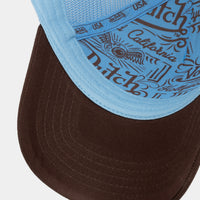 Von Dutch Trucker Cap Brown Blue Stars