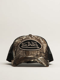 Von Dutch Trucker Cap Real Tree Camo Black