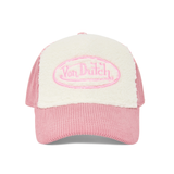 Von Dutch Trucker Cap Pink Sherpa White