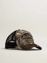Von Dutch Trucker Cap Real Tree Camo Black