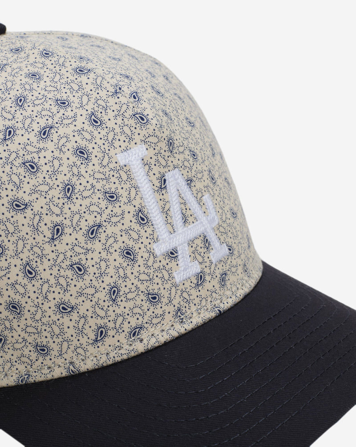 New Era 9Forty LA Dodgers Paisley Cream Navy