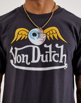 Von Dutch Flying Eye Tee Charcoal