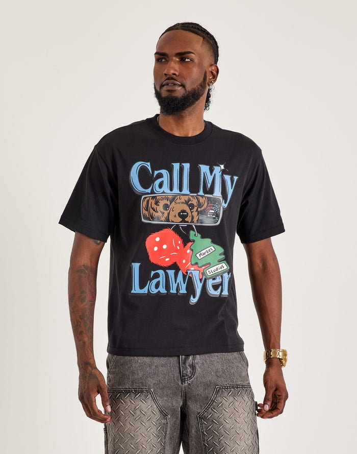 Market Studios Call My Lawyer Tee Black