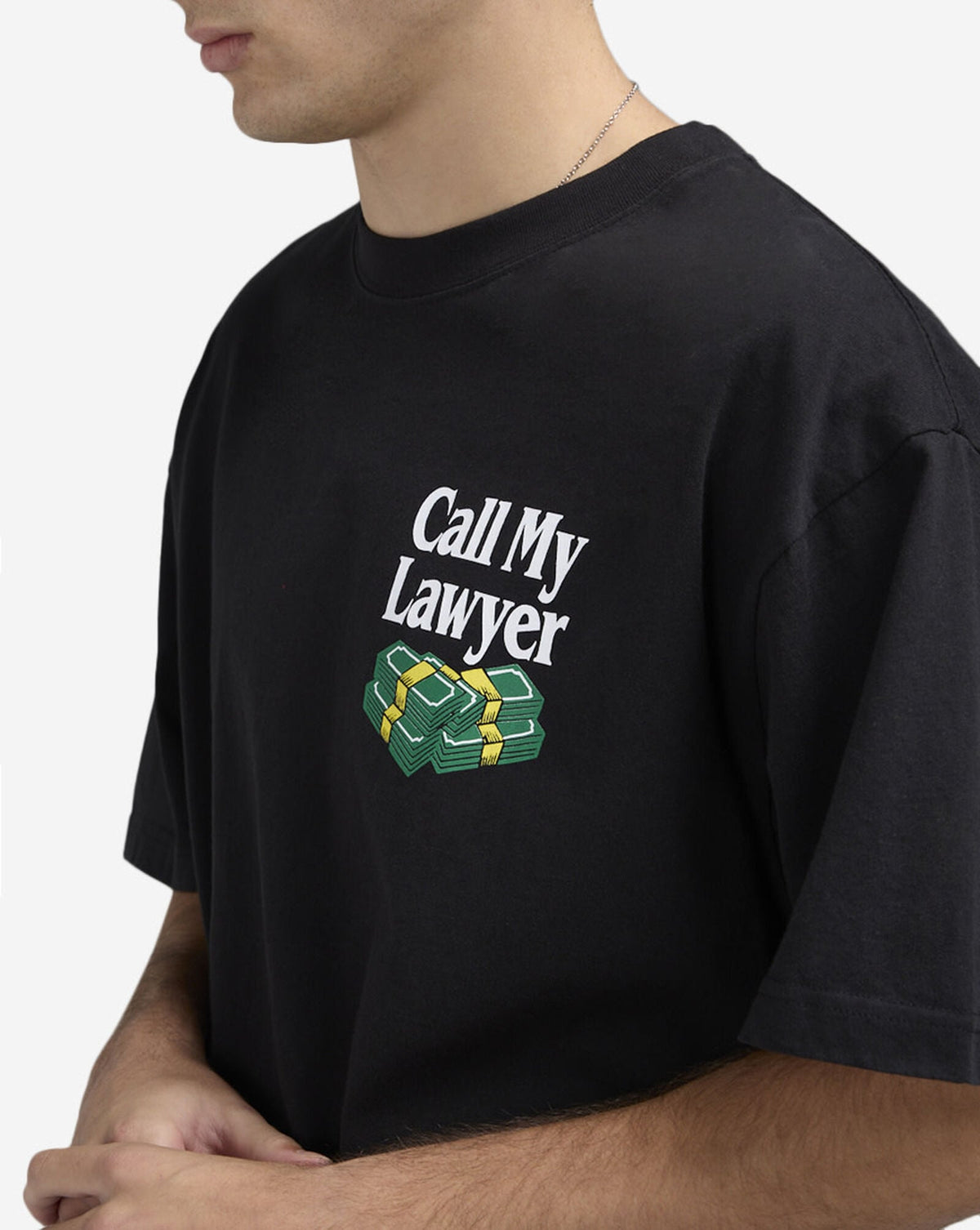 Market Studios Call My Lawyer Frog Tee Black